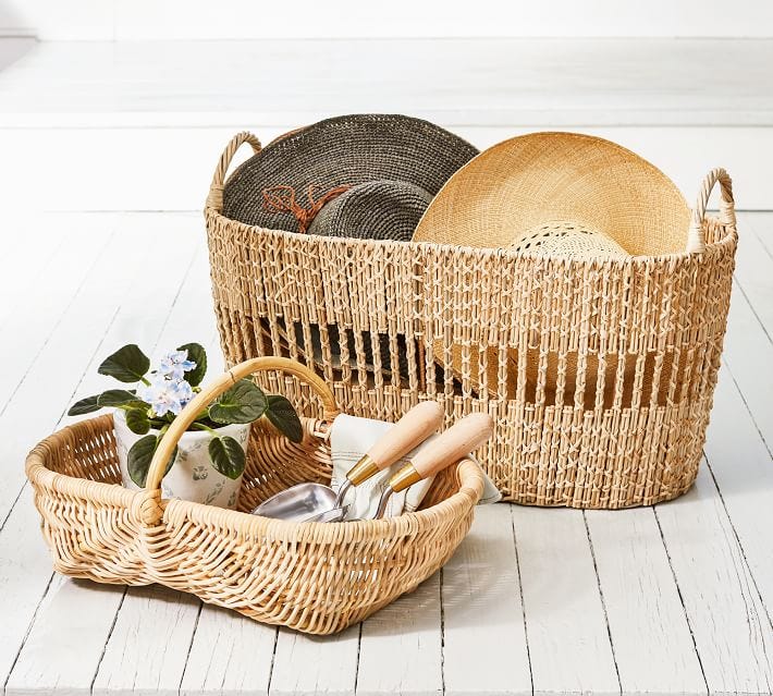 Mae Handwoven Rattan Baskets