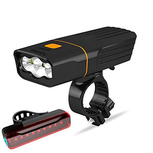 USB Rechargeable Waterproof Bicycle Headlight and Taillight