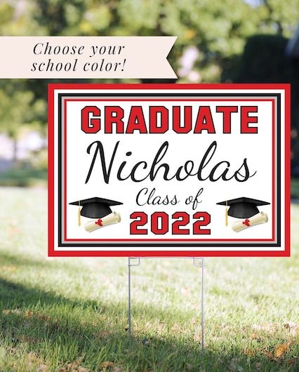 Graduation Yard Sign Class of 2022 Lawn Sign 