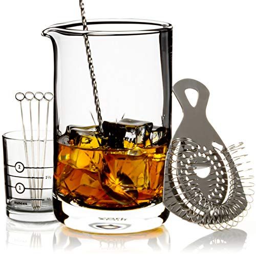 Cork & Mill Cocktail Mixing Glass Set