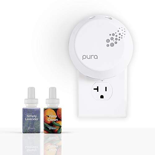 Pura Smart Home Fragrance Device Starter Pack, Simply Lavender and Yuzu Citron