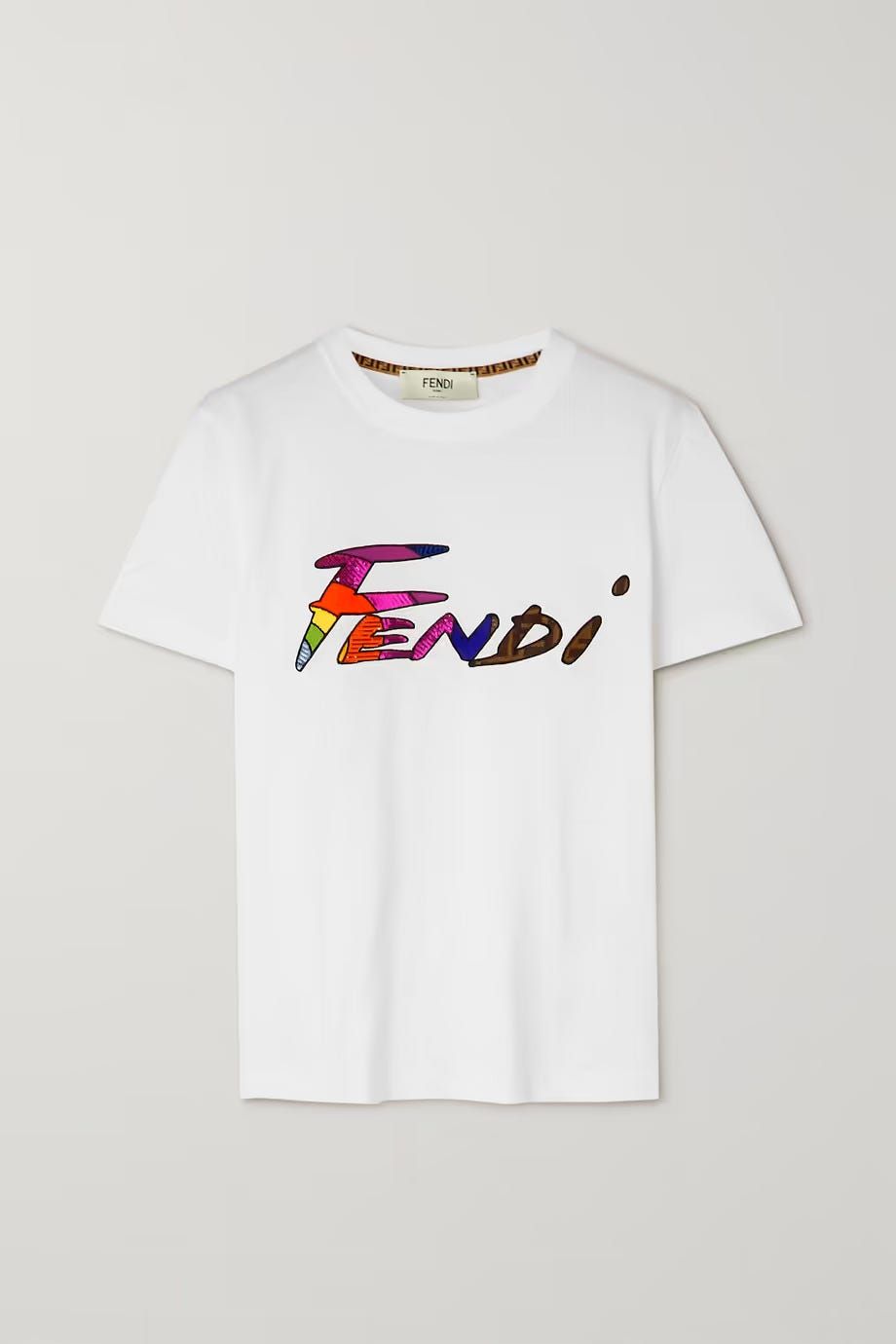 激安セール】 FENDI Ｔシャツ シンプル Mサイズ 白 ホワイト