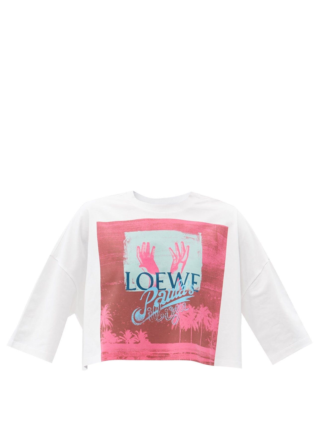 LOEWE ロエベ　定番ロゴTシャツ　ピンク