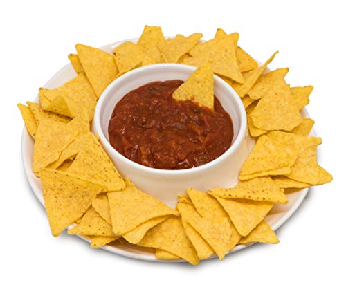 Plato para nachos con salsa