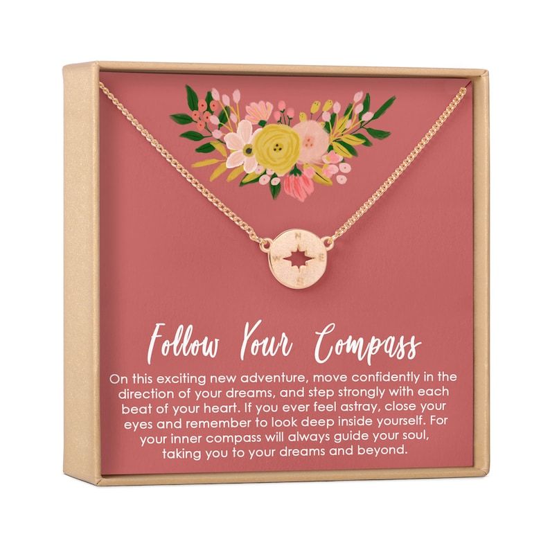 'Follow Your Compass' Necklace