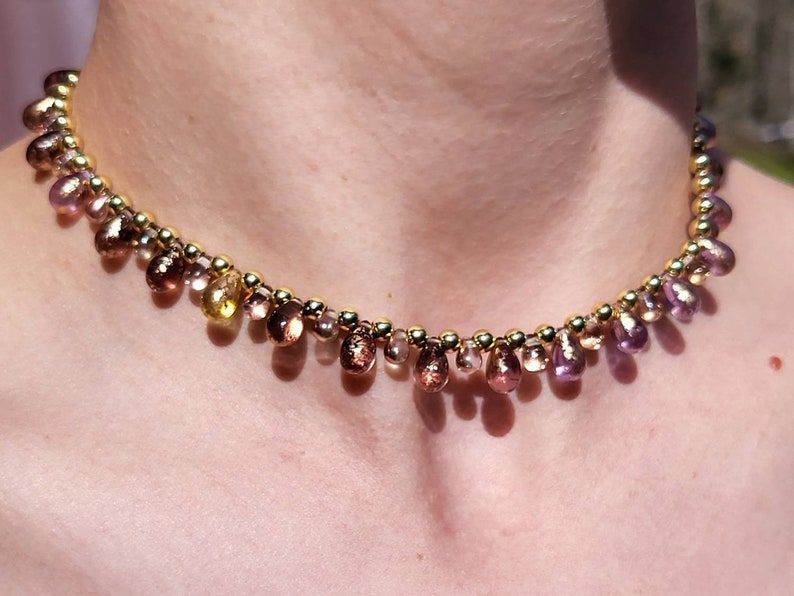 Purple Stone Necklace 