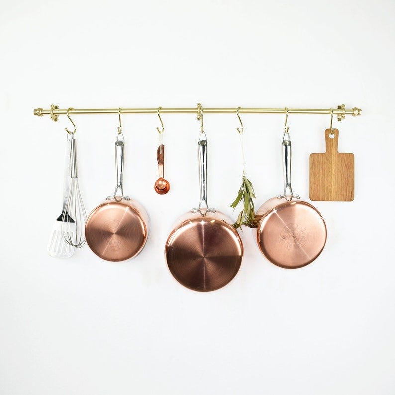pot and pan rail pot and pan rail