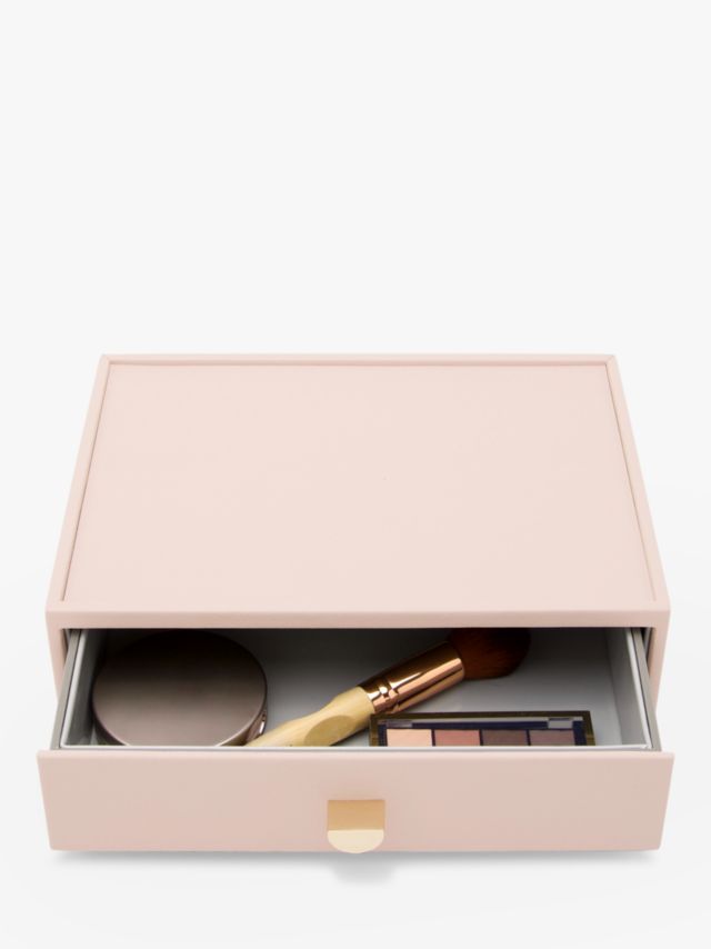 Stackers Makeup Drawer, Blush Pink