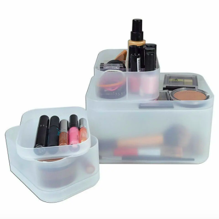 Envie Organising Drawer Cosmetic Boxes Transparent Set of 3
