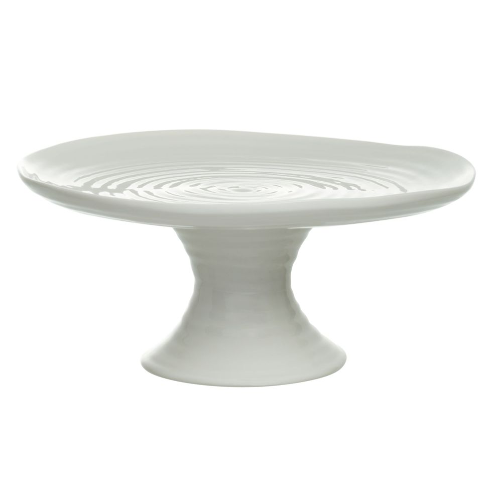 Footed Cake Plate, White, Dia.24cm