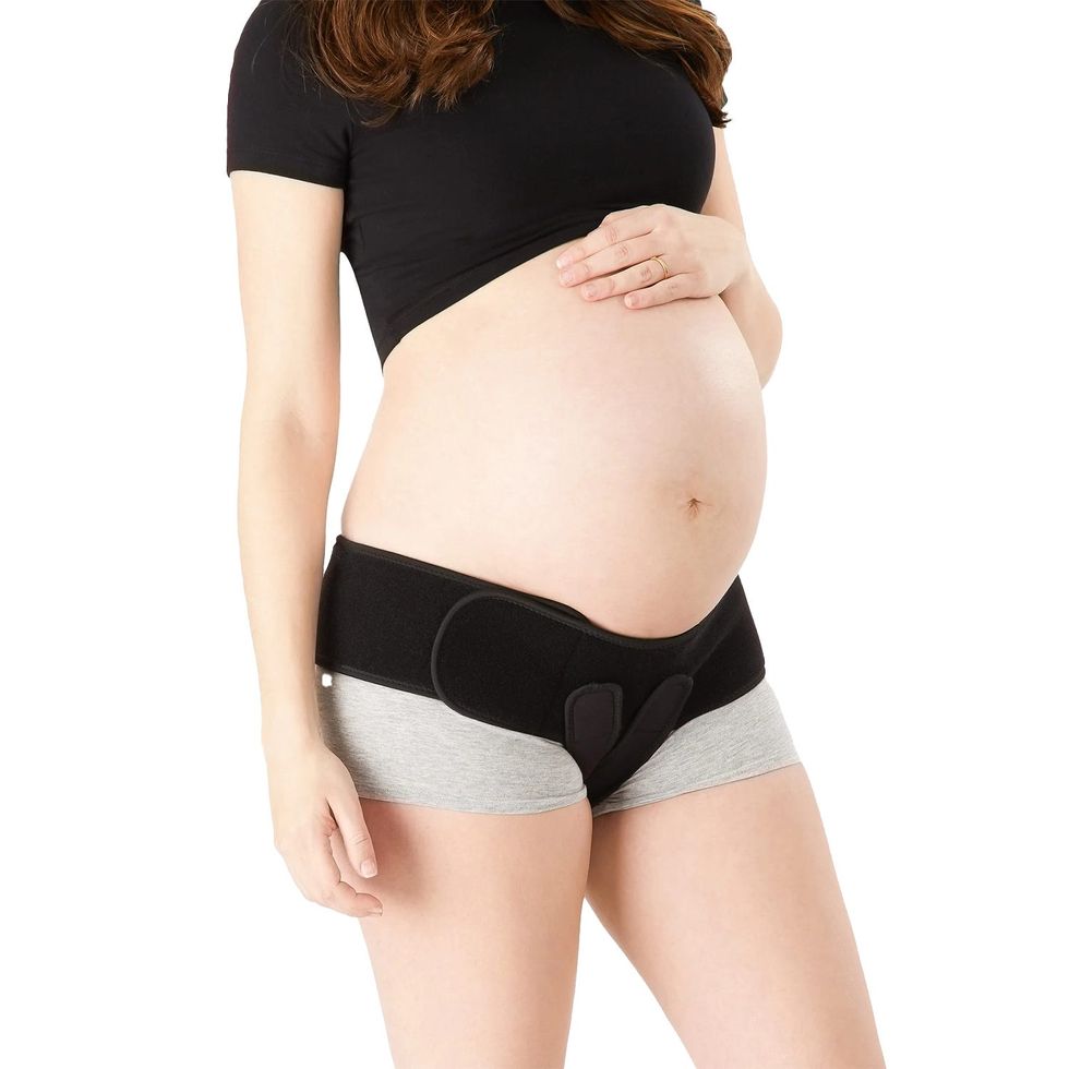 NeoTech Care Pregnancy Belly Band, Maternity Belt Support for Back, Abdomen  & Pelvis | Pregnancy Must Have for Pregnant Women (Size M, Black Color)