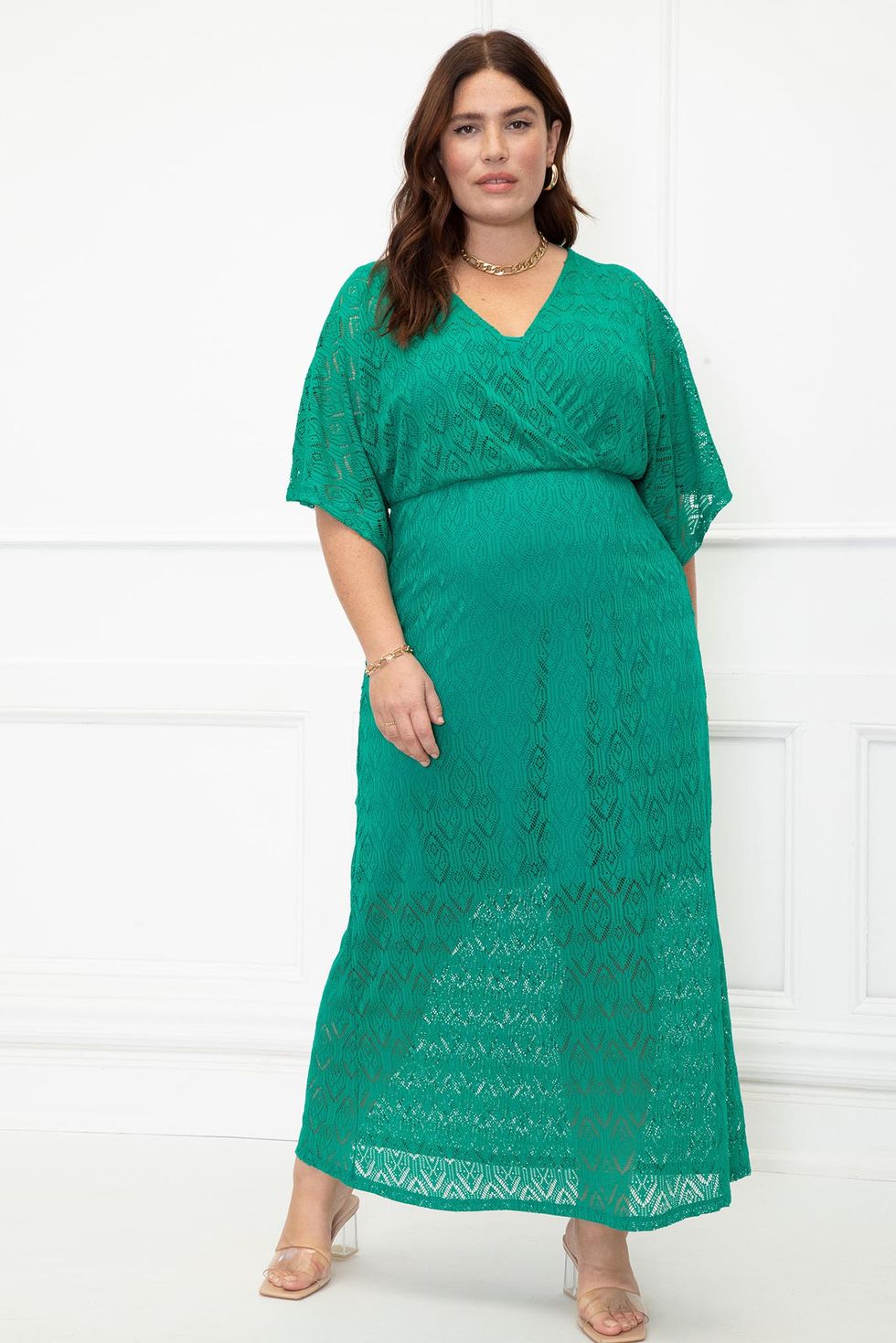 Plus-Size Crochet Maxi Dress