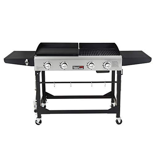 Flat-Top Grill With Side Table