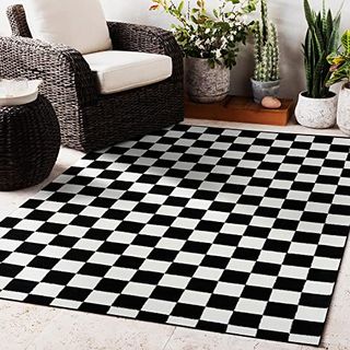 Checkered Area Rug 