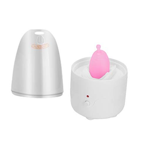 Esterilizador de copa menstrual – Limpiador de vasos menstruales moderno  sin perfume – Lavado UV automático de 2 minutos – Soporte para discos de