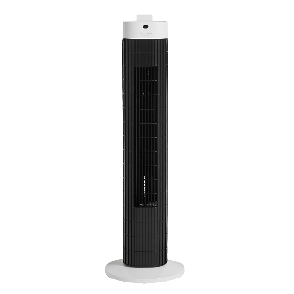 John Lewis 30 inch Black and White Tower Fan 