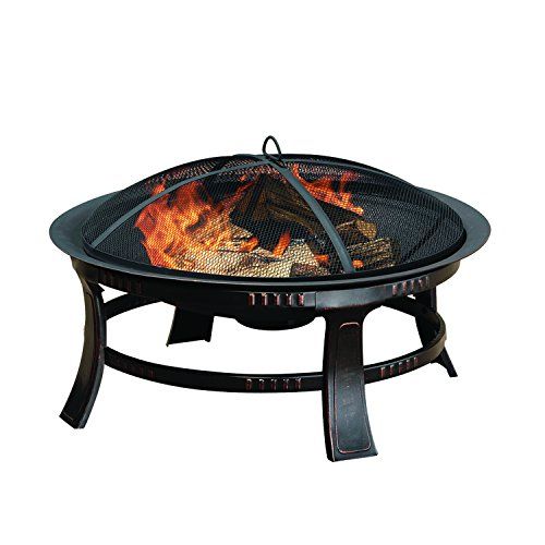 Round Wood-Burning Fire Pit