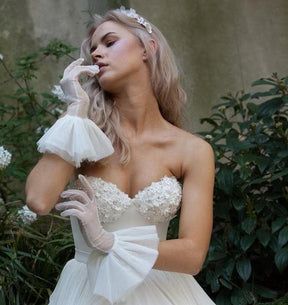 Simple Wedding Dress Gloves