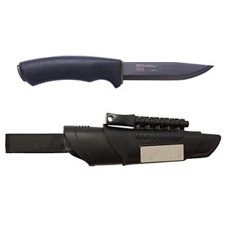 Morakniv Bushcraft Carbon Steel Survival Knife with Fire Starter and Sheath