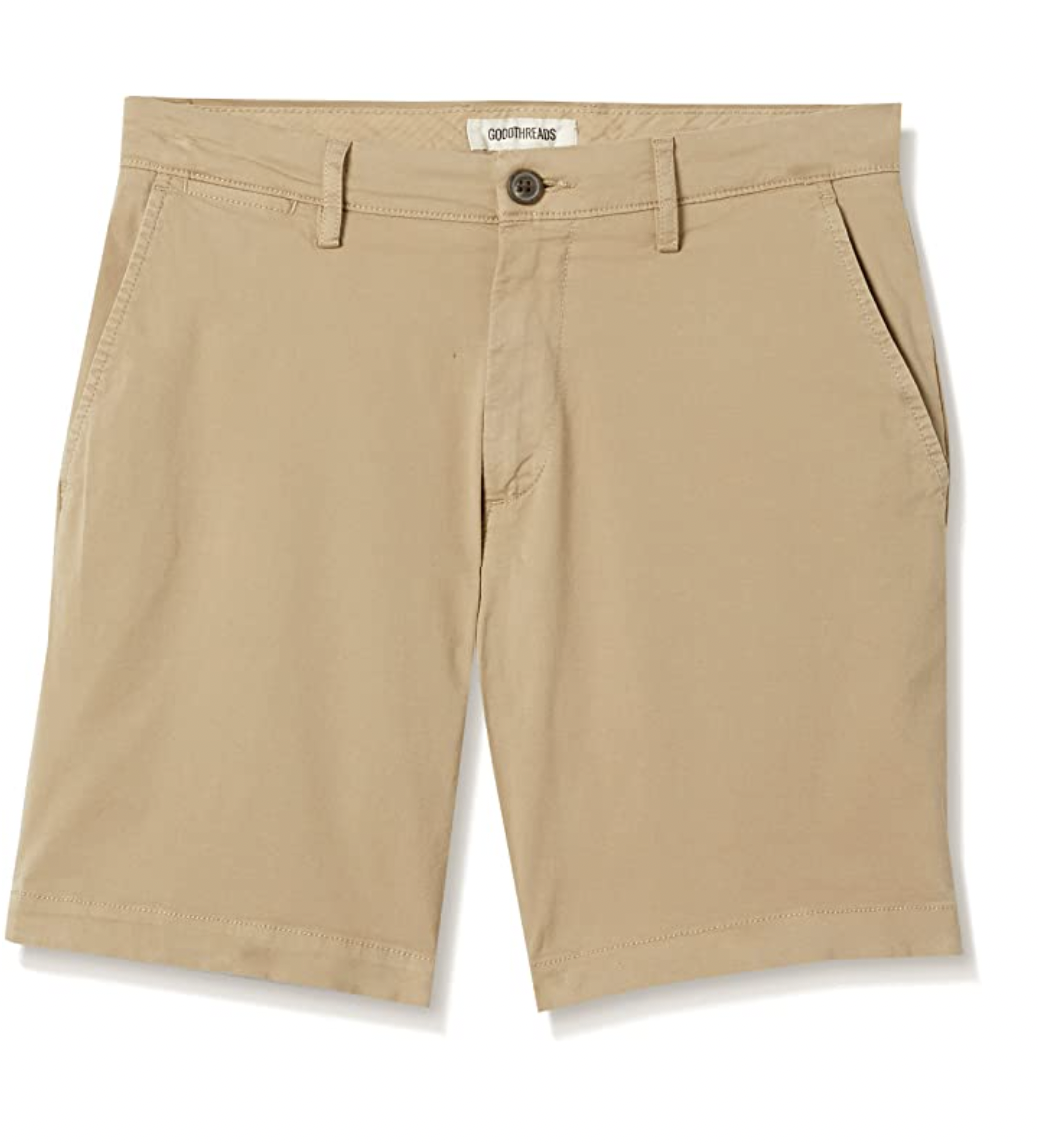 New Mens Washed Chino Shorts Twill Cotton Summer Casual Half Pants Work Khakis