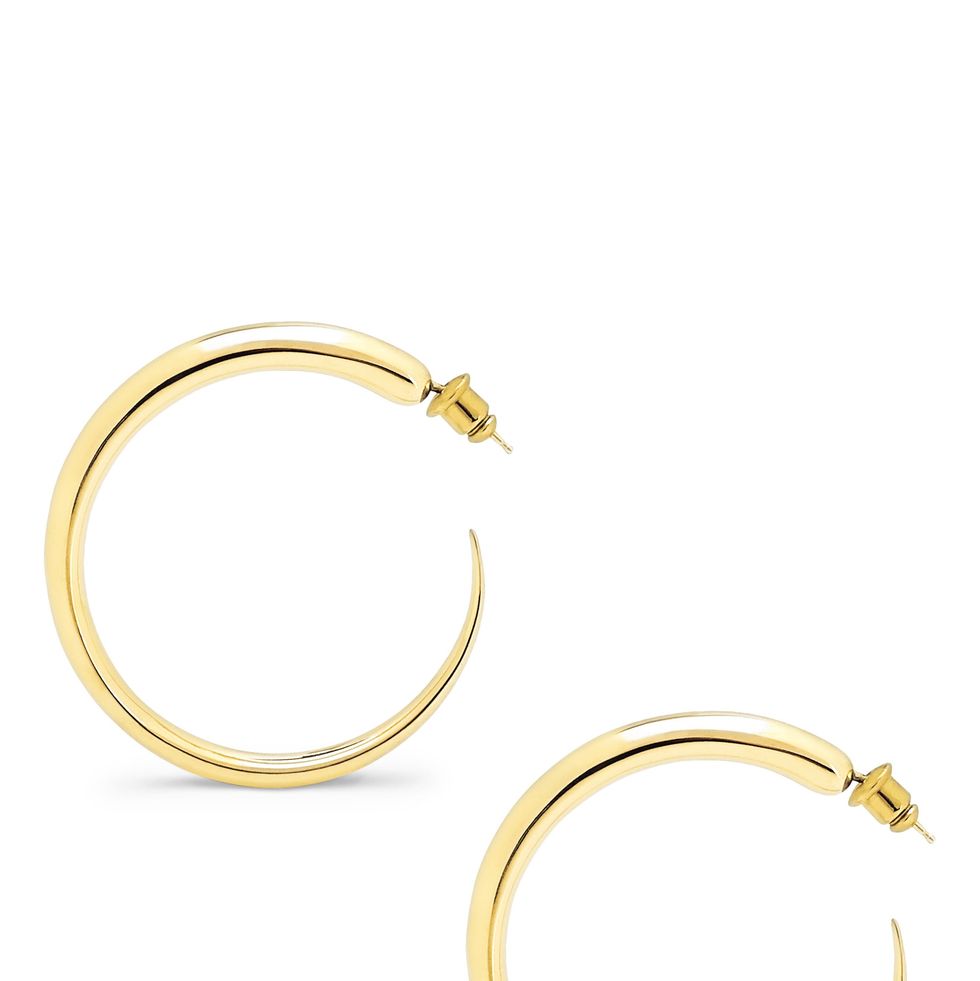Tapered Hoop Earrings in 18K Gold Vermeil