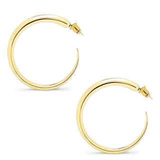Tapered Hoop Earrings in 18K Gold Vermeil