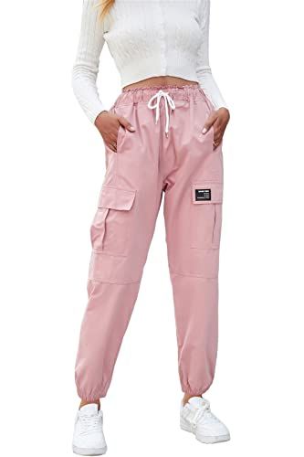 Low Classic Cotton Cargo Pocket Logo Band Shorts in Pink Womens Clothing Shorts Cargo shorts 