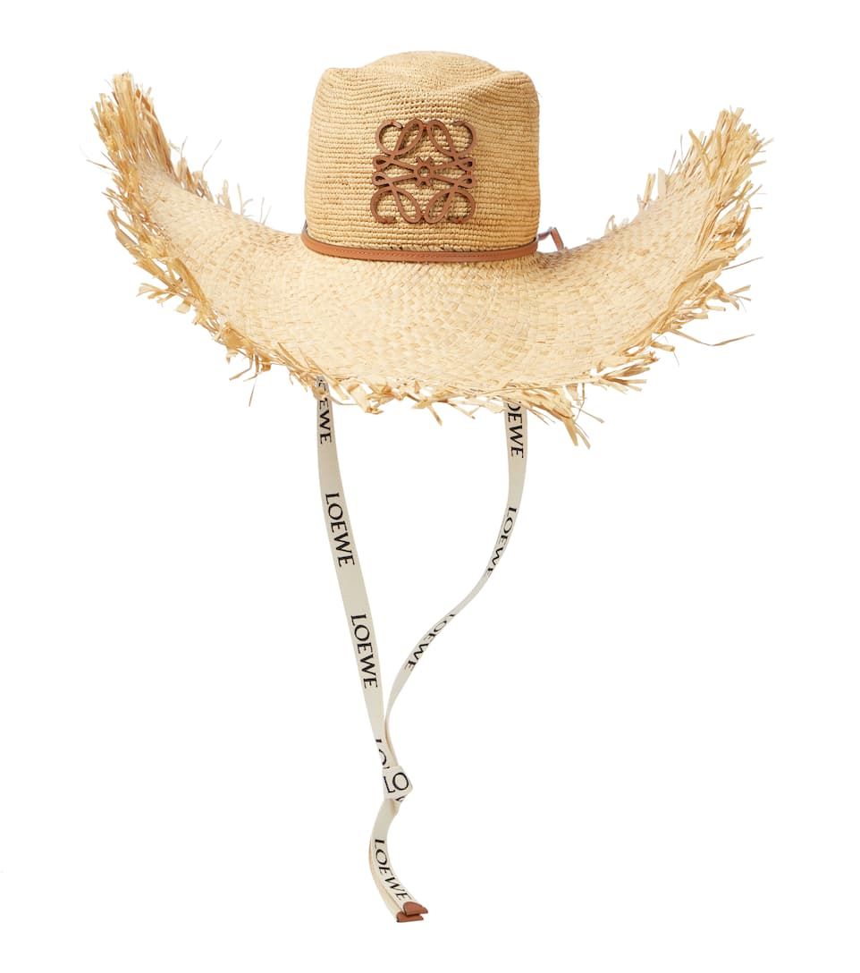  Anagram fringed raffia hat