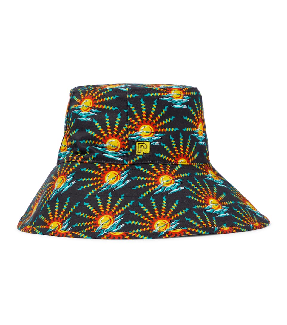  Printed canvas bucket hat 