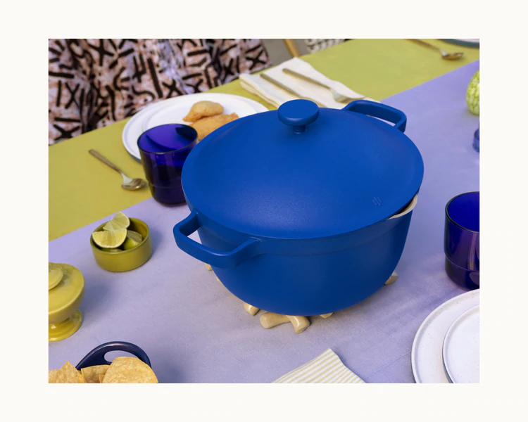 Our Place Perfect Pot and Always Pan available in light blue