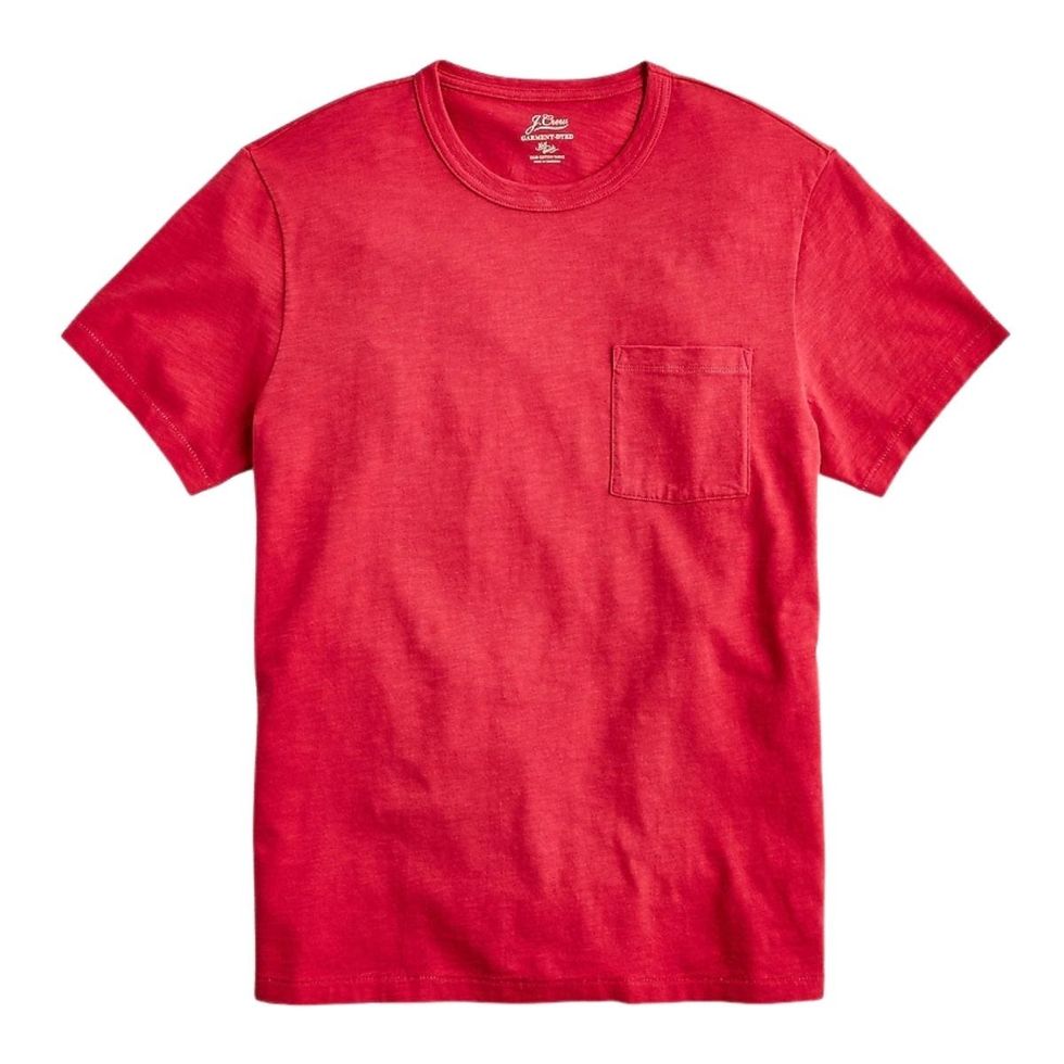 Garment-Dyed Cotton Crewneck T-shirt