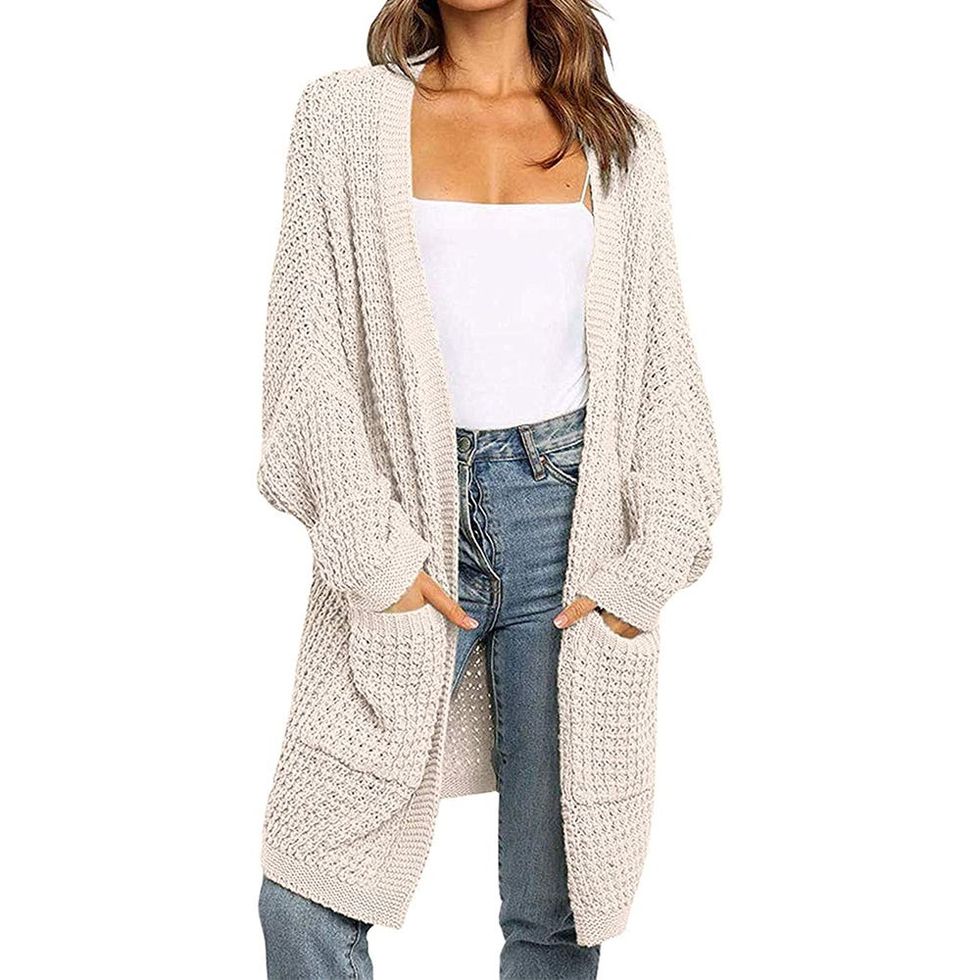 Open-Front Chunky Cardigan