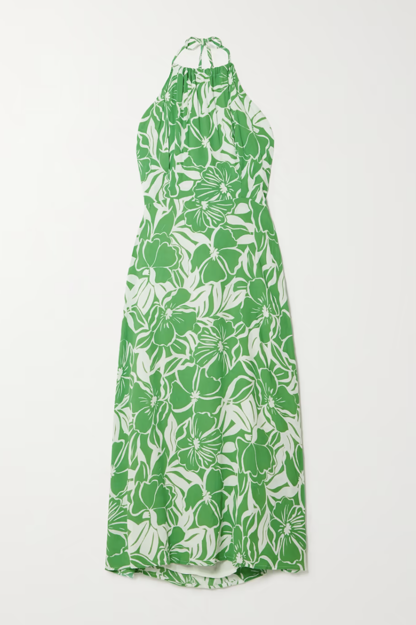 Taormina Floral-Print Midi Dress