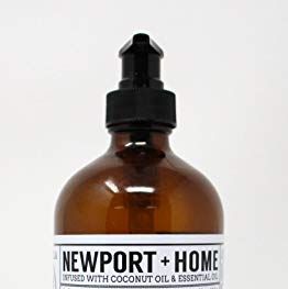 Newport Home and Body Co Hand Soap, Rosemary Mint, Glass Bottle
