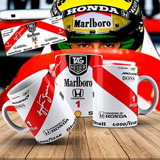 Taza diseño de Ayrton Senna McLaren