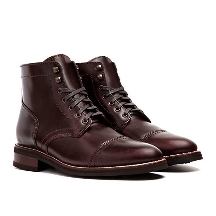 Men’s Captain Cap Toe Leather Boots
