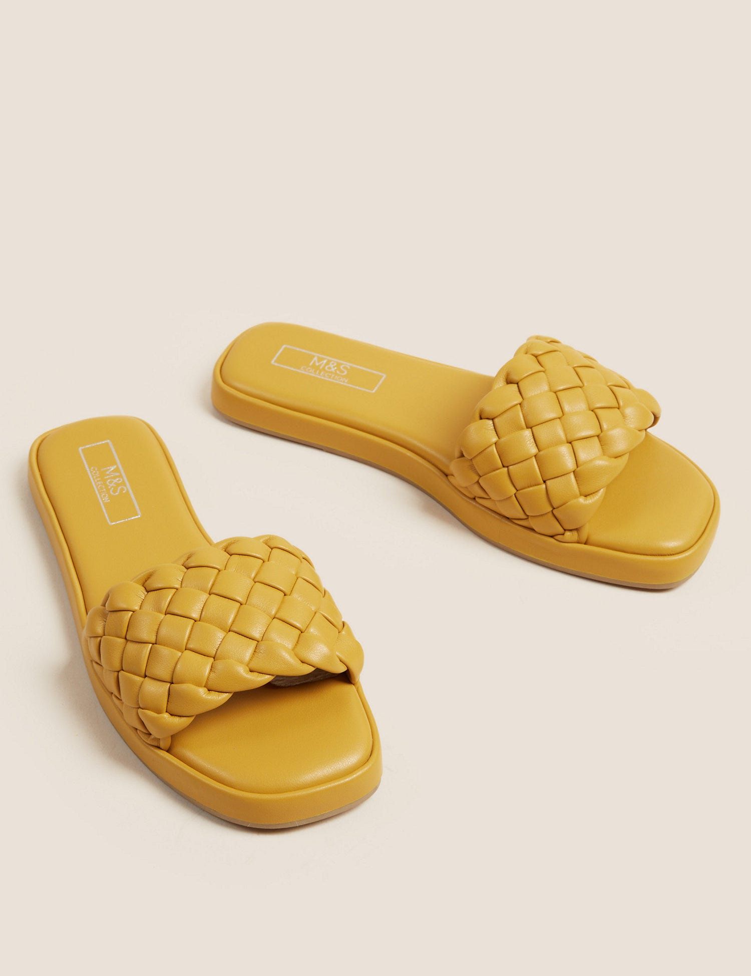 Marks and spencer yellow 2024 sandals