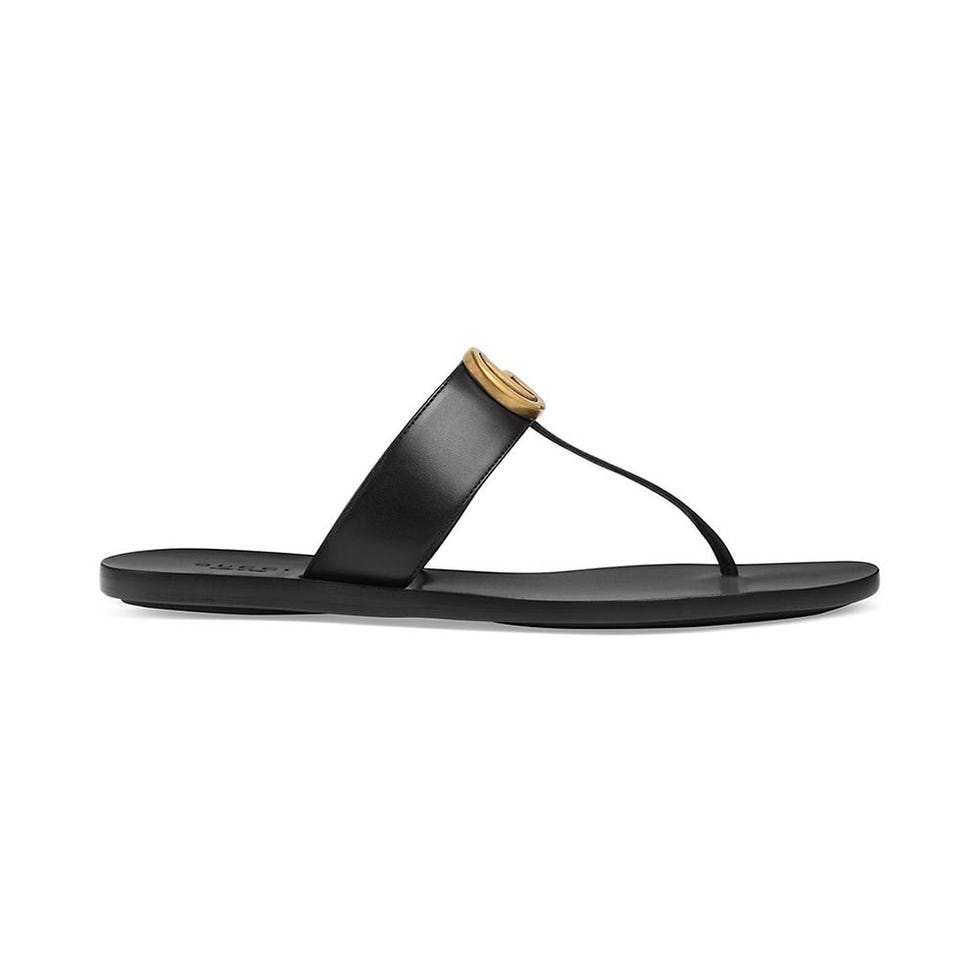 Marmont Logo-Embellished Leather Sandals