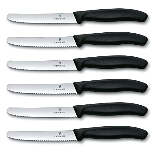 Swiss Army Cutlery Swiss Classic Serrated Steak Knife Set (Rounded Tip)