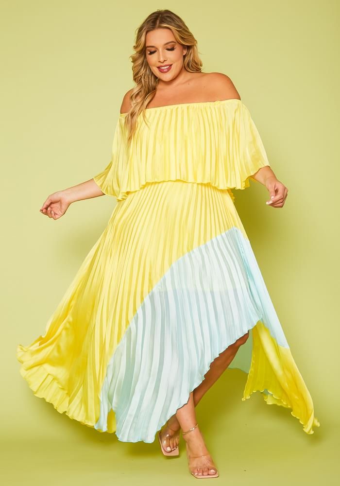 Plus size yellow dresses for outlet wedding