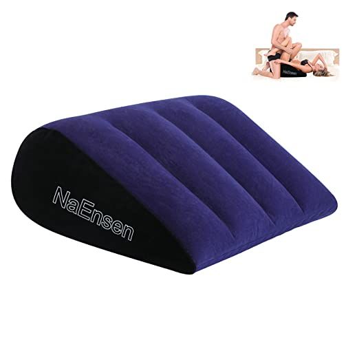 Sex Toys Wedge Pillow Position Cushion Triangle Inflatable Ramp Furniture Couples Toy Positioning for Deeper Position Support Pillow Men Women For Couples