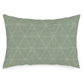 Boho Triangles Outdoor Pillow