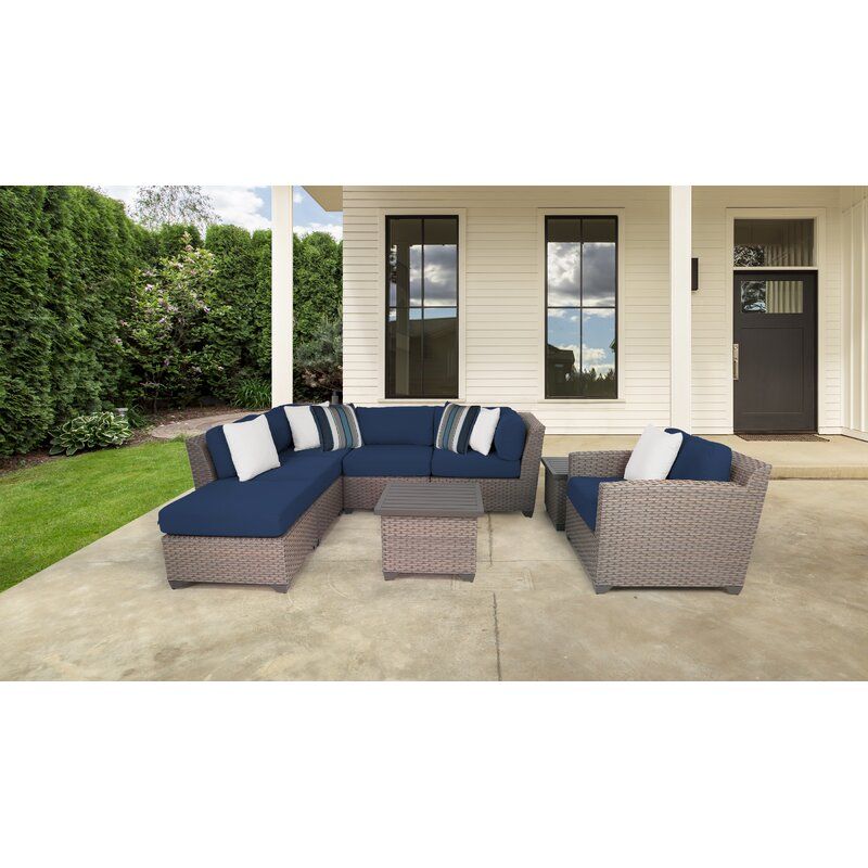 Merlyn Wicker/Rattan 6-Person Seating Group