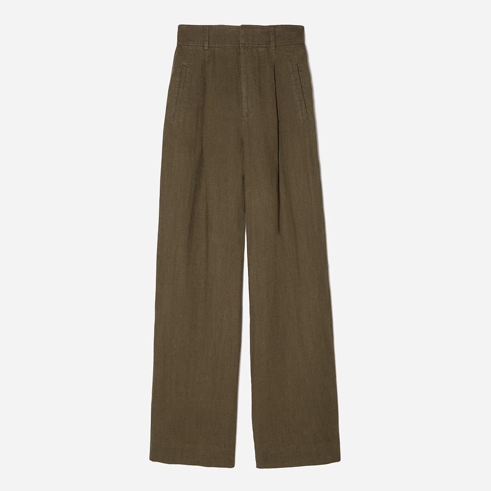 The Linen Way-High Drape Pant