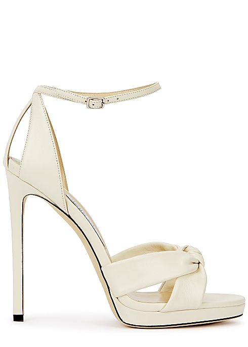 Rosie 120 ivory leather sandals