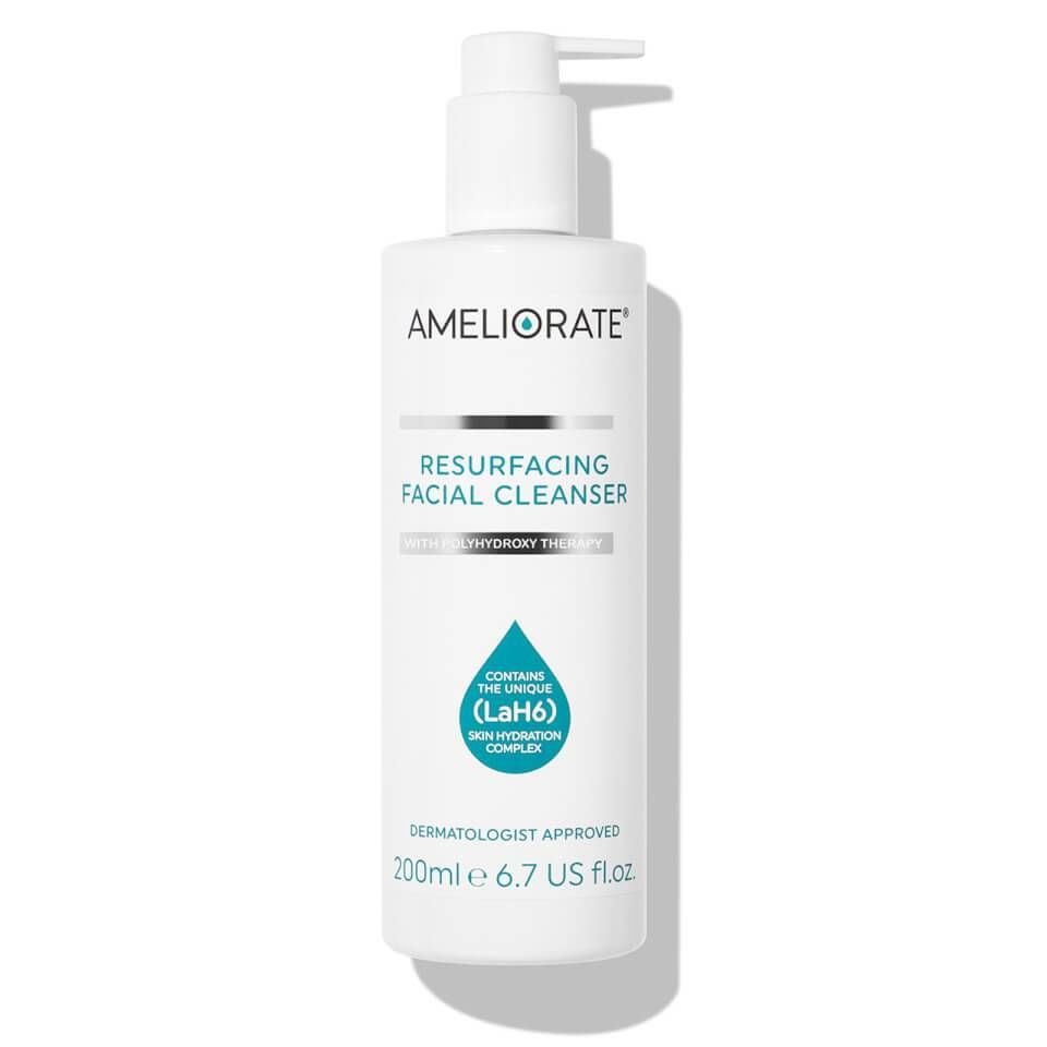 Facial cleanser store with lactic acid