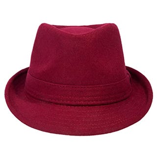  Burgundy Classic Short Brim Hat