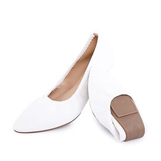 White Classic Ballet Flat Shoes