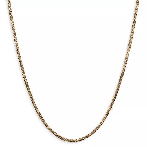 18-Karat Yellow-Gold Box Chain Necklace