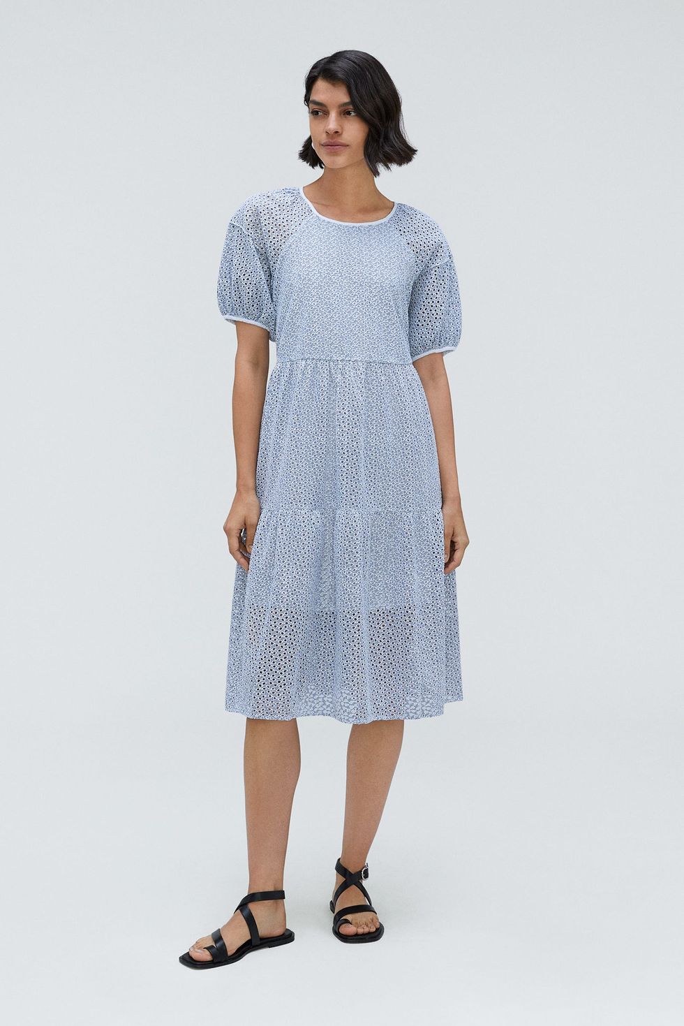 The Tiered Eyelet Dress